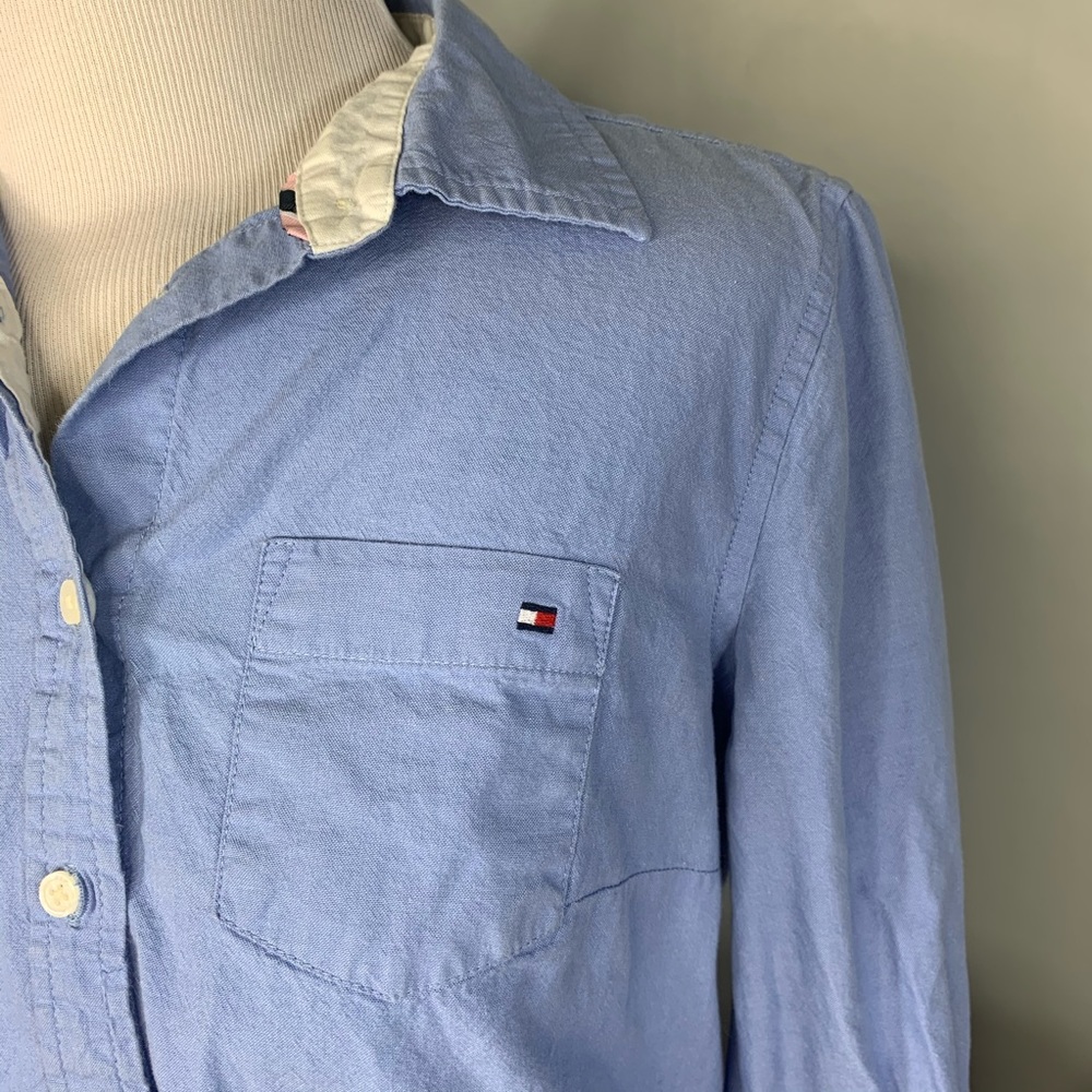 Tommy Hilfiger button down top A67 - Picture 3 of 5